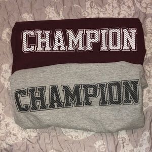 2 Champion shirts size M